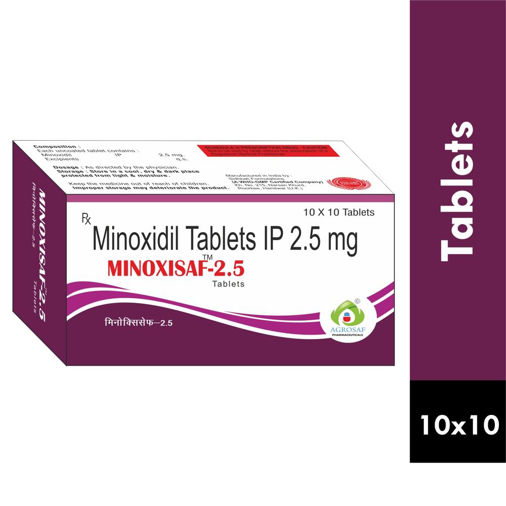 MINOXISAF 2.5 TABLET -MINOXIDIL 2.5MG TABLET