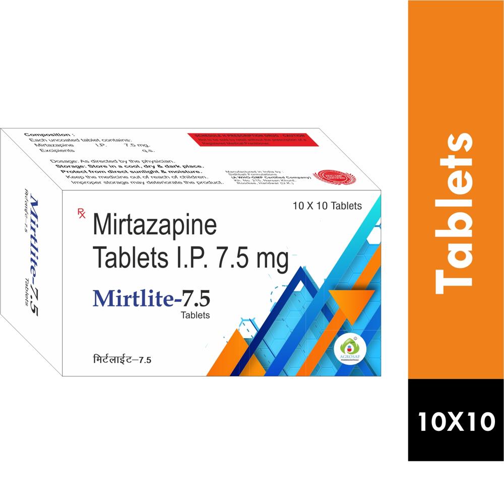 MirtLite 7.5MG TABLET - (each Uncoated Tablet Cointains)mirtazapine (7.5mg) Tablet