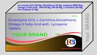 Co-Enzyme Q10 Glutathione Lycopene Omega-3 Fatty Acid Dha Epa L-Carnitine Zinc Sulphate - Dosage Form: Tablet