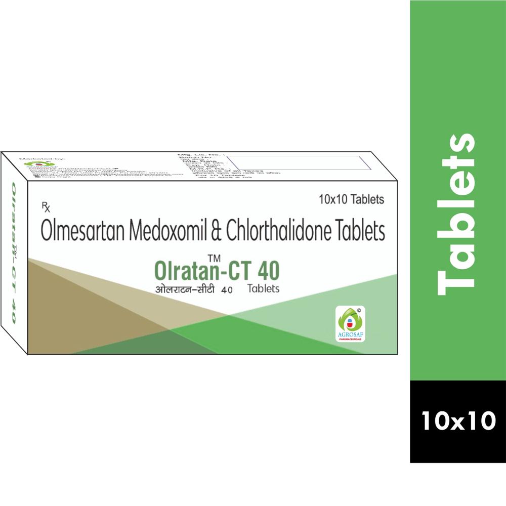 OLRATAN CT 40 TABLET -  Olmesartan Medoxomil 40 mg & Chlorthalidone 12.5 mg