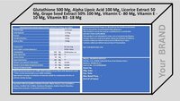 Glutathione, Alpha Lipoic Acid, Licorice Extract, Grape Seed Extract, Vitamin C,Vitamin E,Vitamin B3