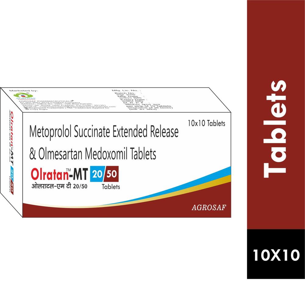 OLRATAN MT 20/50 TABLET - olmesartan medoxomil 20mg & metoprolol succinate 50mg