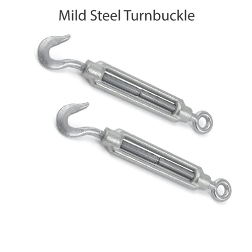 50 Hrc Mild Steel Turnbuckle - Color: Silver