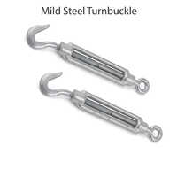 50 Hrc Mild Steel Turnbuckle - Color: Silver