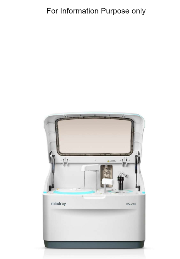 Mindray BS-240 Chemistry Analyzer