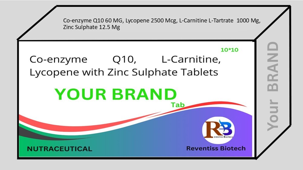 Co-enzyme Q10, Lycopene, L-Carnitine L-Tartrate, Zinc Sulphate