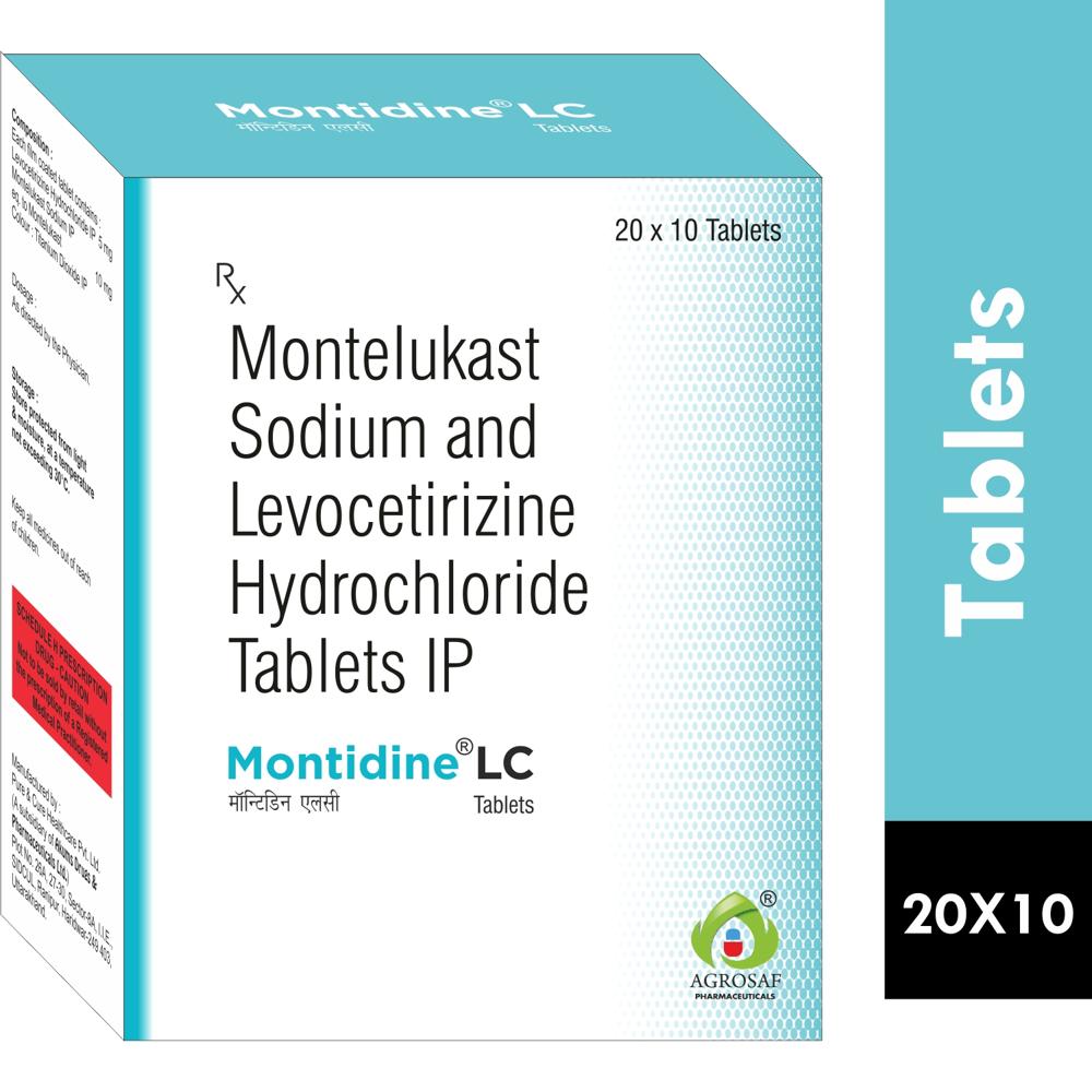 MONTIDINE LC TABLET - MONTELUKAST 10MG + LEVOCETIRIZINE 5MG