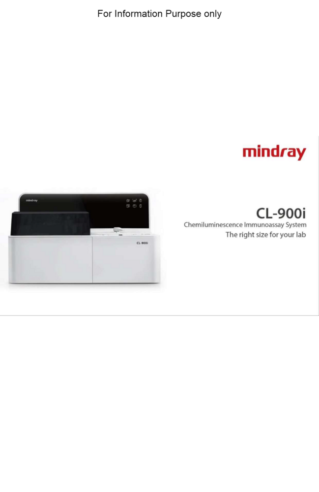 Mindray Chemiluminescence Immunoassay Solution