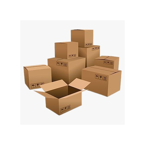 5 Ply Brown Corrugated Cartons - Printing Type: Embossing