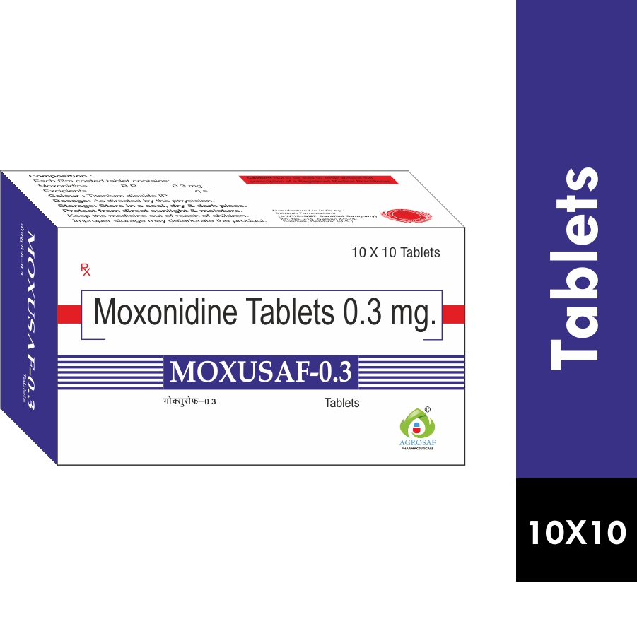 MOXUSAF 0.3 TABLET - MOXONIDINE 0. MG TABLET