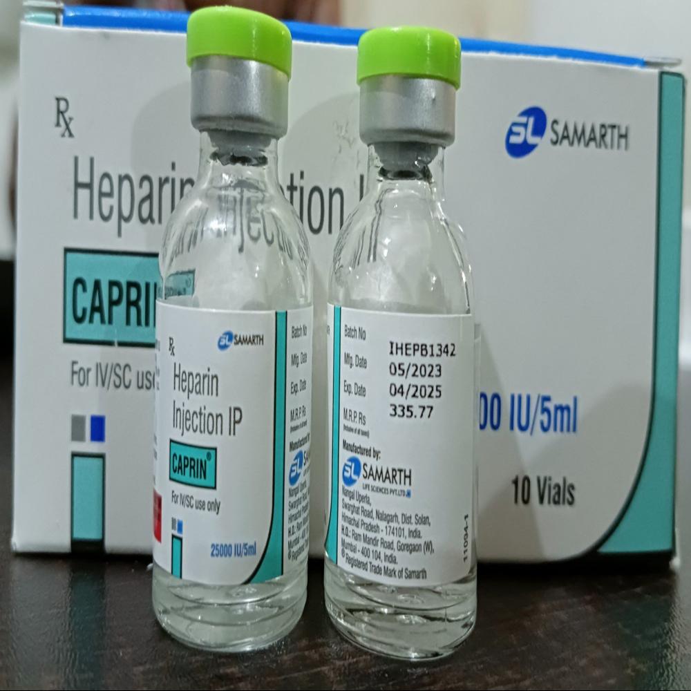 Caprin Heparin Injection 25000IU 