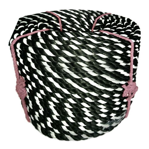 Zebra Coil Rope - Color: Black & White