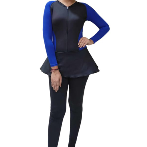 Womens Swimming Costume With Front Zipper