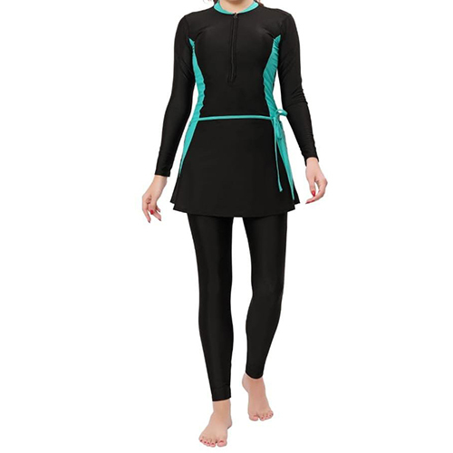 Womens Stylish Full  Swimming Costume With Removable Chest Pads