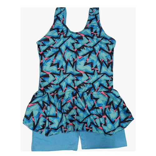 Frock Style One Piece Swimming Costumes For Girls
