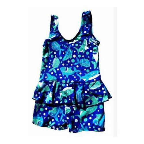 Frock Style One Piece Swimming Costumes For Girls