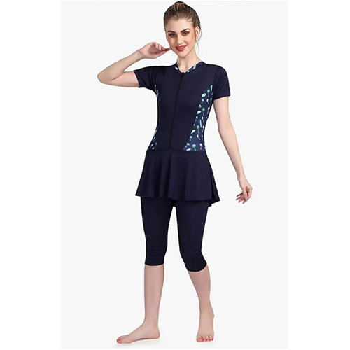 Printed Womens One -Piece Swimming Costume - Age Group: Adults