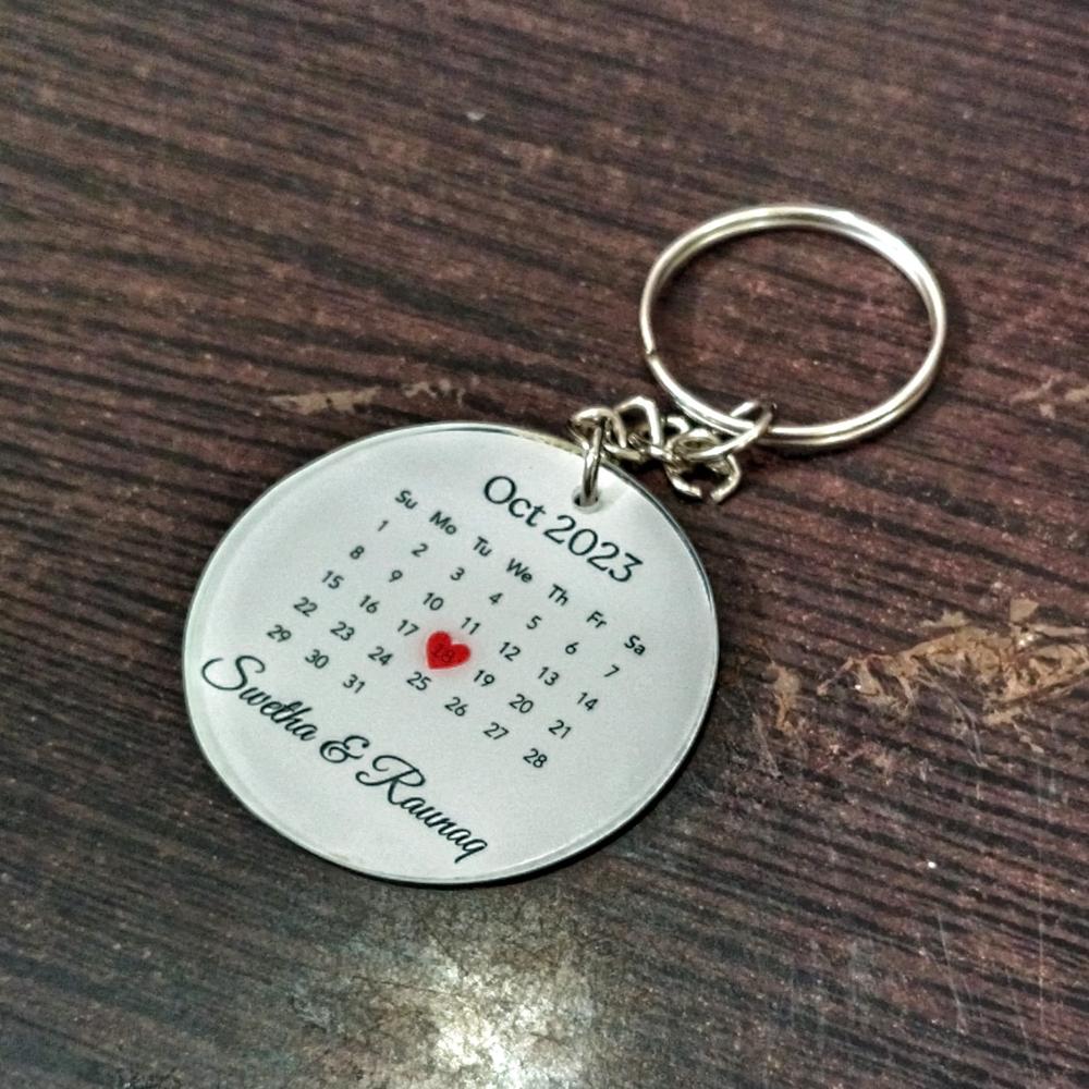 Keychain With Calender