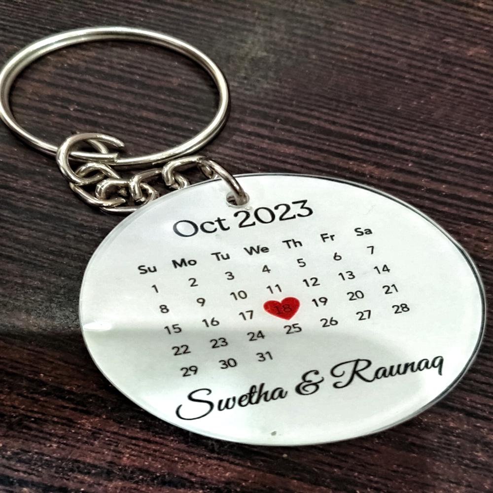 Keychain With Calender
