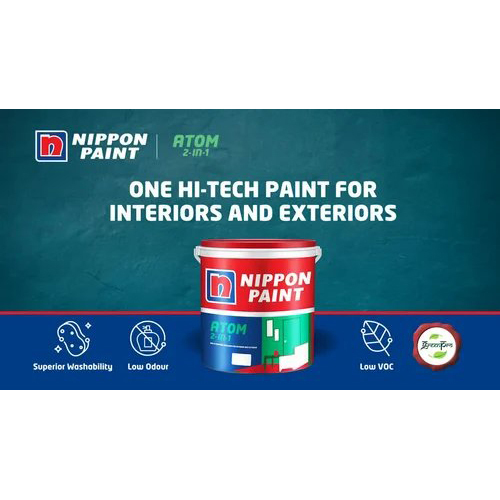 Nippon Paint Atom 2-In-1 Exterior Wall Paint