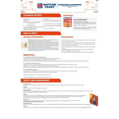 1 L Nippon Hydroshield Dampproof Elastomeric Coating