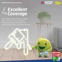 4 L Nippon Paint Atom Fibra 2-In-1 Interior And Exterior Emulsion