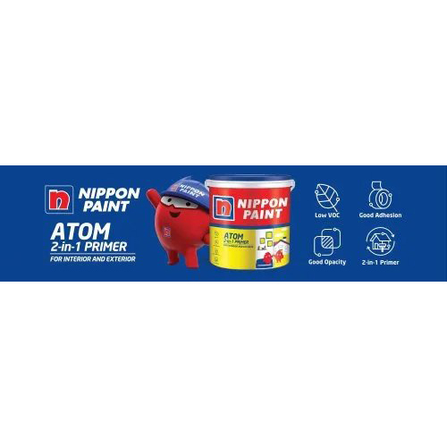 20 L Nippon Paint Atom 2 In 1 Primer - Physical Form: Liquid
