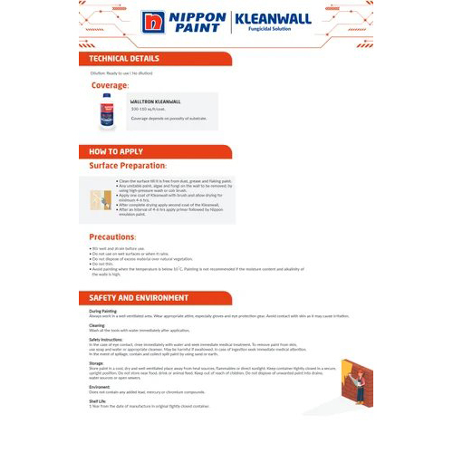 Kleanwall Fungicidal Solution