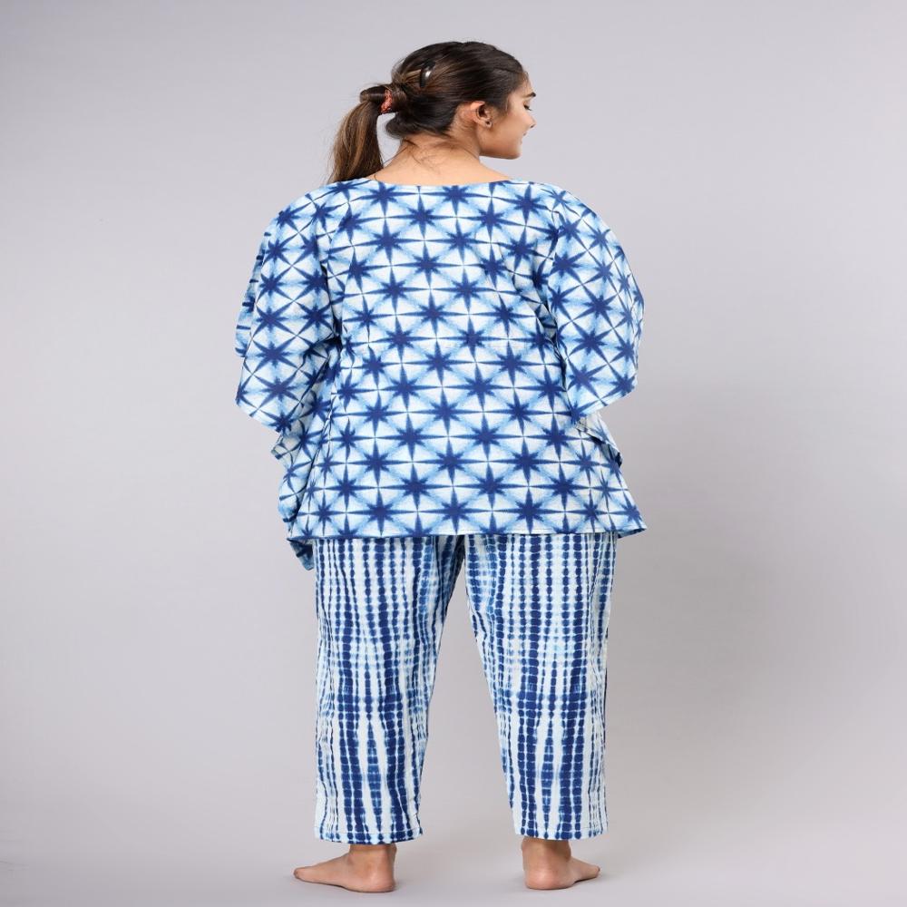 Sky Bloom Kaftan Set - Design: Printed