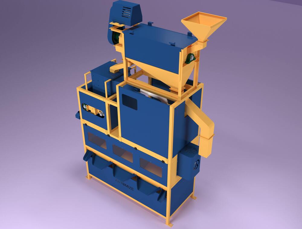Aatomize 200 Kg/hr Semi-automatic Multi Seed Cleaner Unit - Automation Grade: Fully Automatic