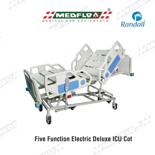 Five Function Electric Deluxe Icu Cot - Color: White Blue