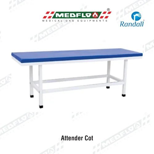 Attender Cot - Color: White