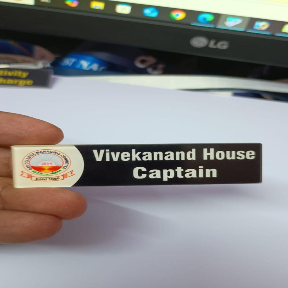 Acrylic Name Badge - Color: All Color