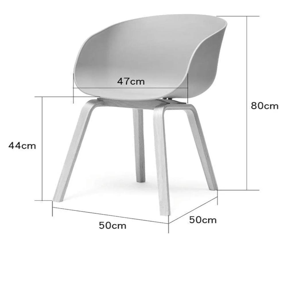 OM WOODS DELTA METAL WOOD FINISH CHAIR 