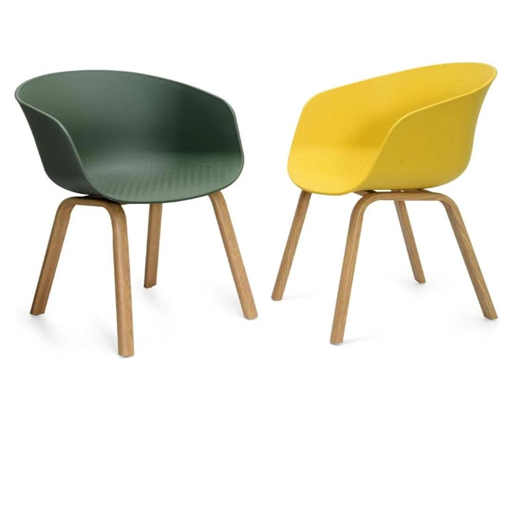 OM WOODS DELTA METAL WOOD FINISH CHAIR 