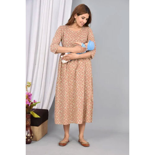 Feeding Nightgown - Color: Brown