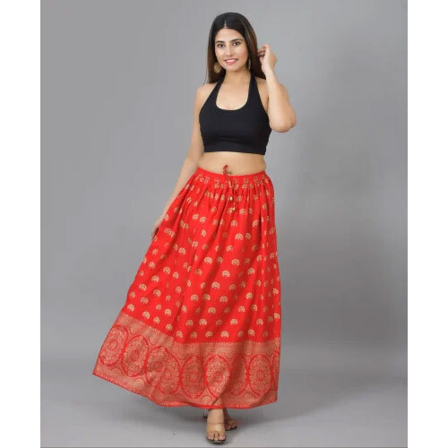 Womens Long Skirt - Color: Multi Colors