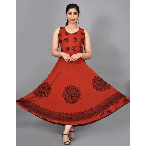 Ladies Rayon Kurti - Pattern: Printed