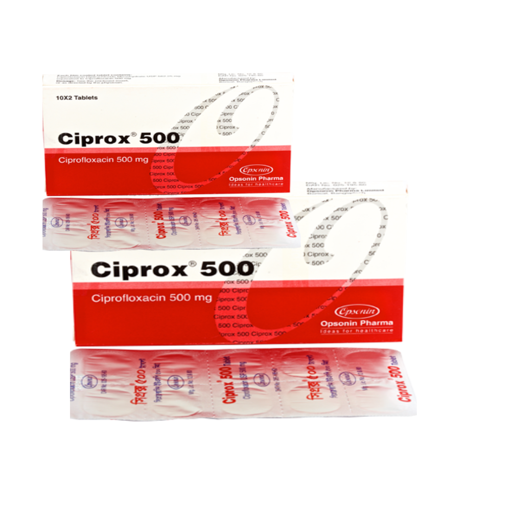Ciprox Ciprofloxacin Tablet 500mg - Grade: Medicine Grade