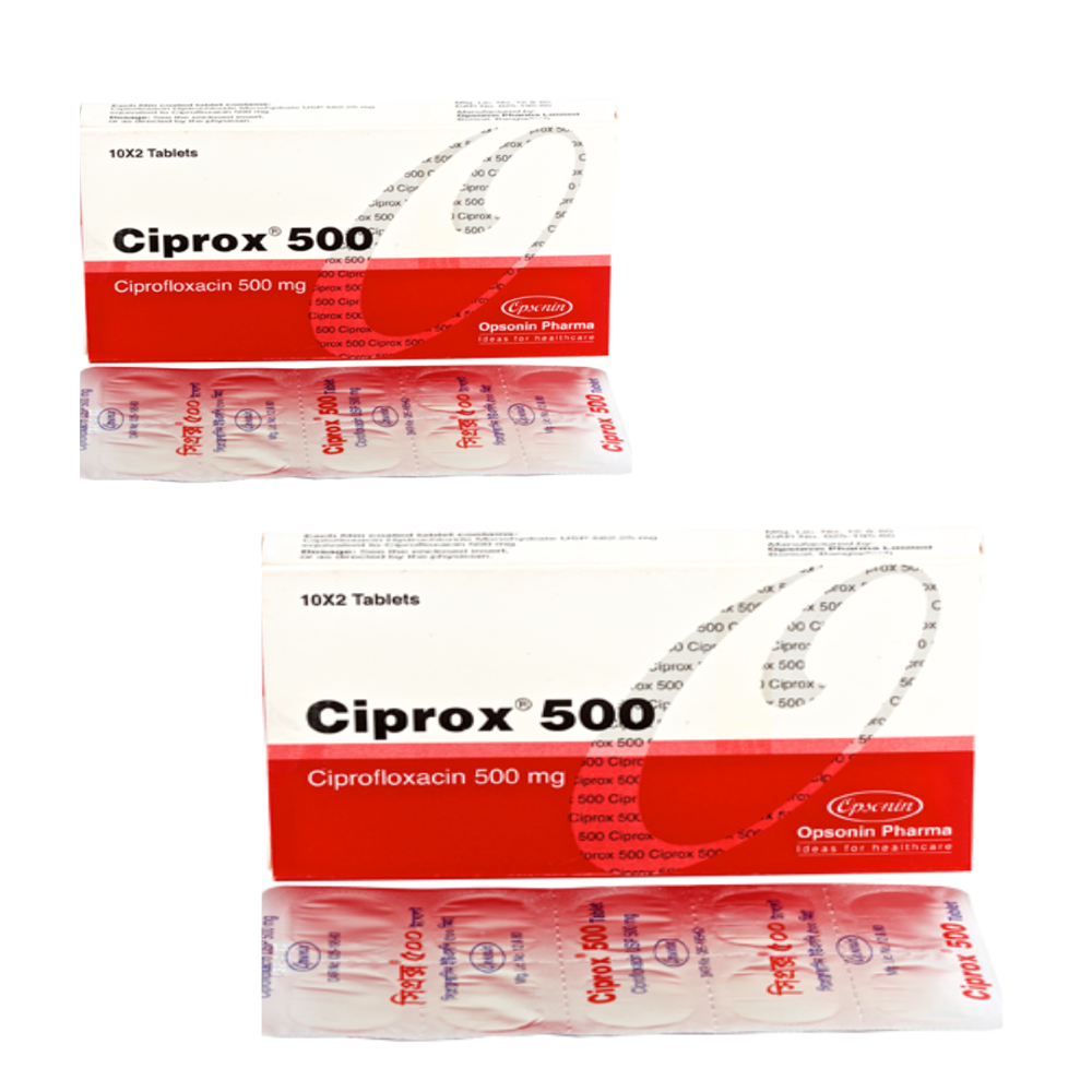 Ciprox Ciprofloxacin Tablet 500mg - Grade: Medicine Grade