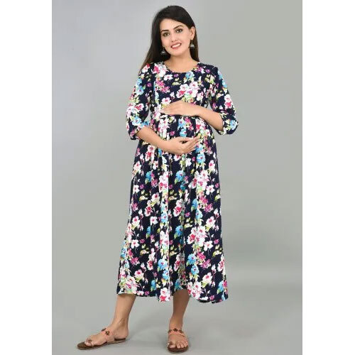 Jaipuri Bandhej Maternity Dress - Feature: Washable