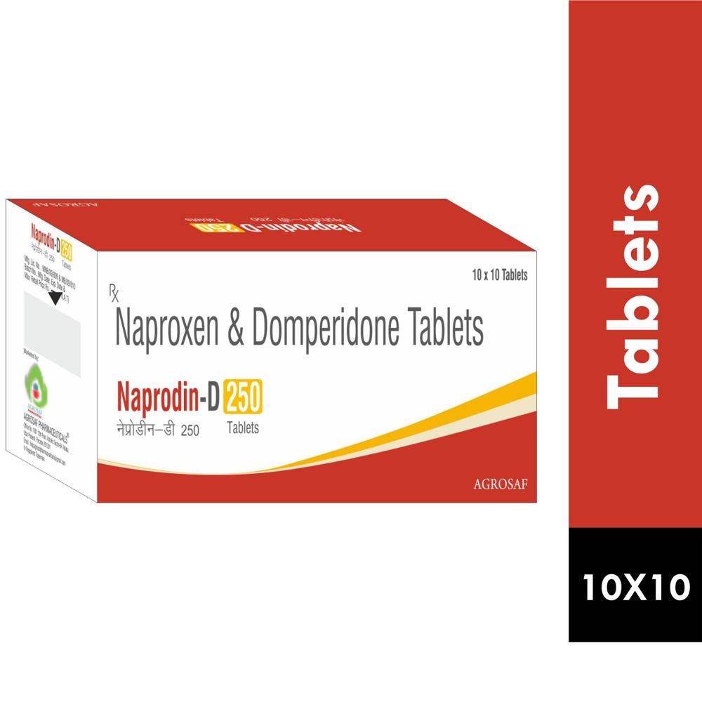 NAPRODIN D 250TABLET - NAPROXEN(250MG) & DOMPERIDONE(10MG) TABLET