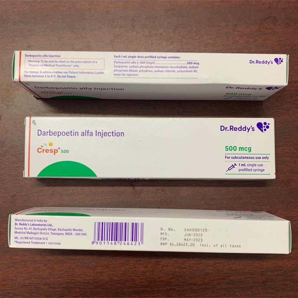 Cresp Darbepoetin alfa Injection 500 mcg