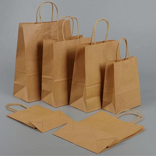 Brown Paper Handle Bags - Color: Different Available