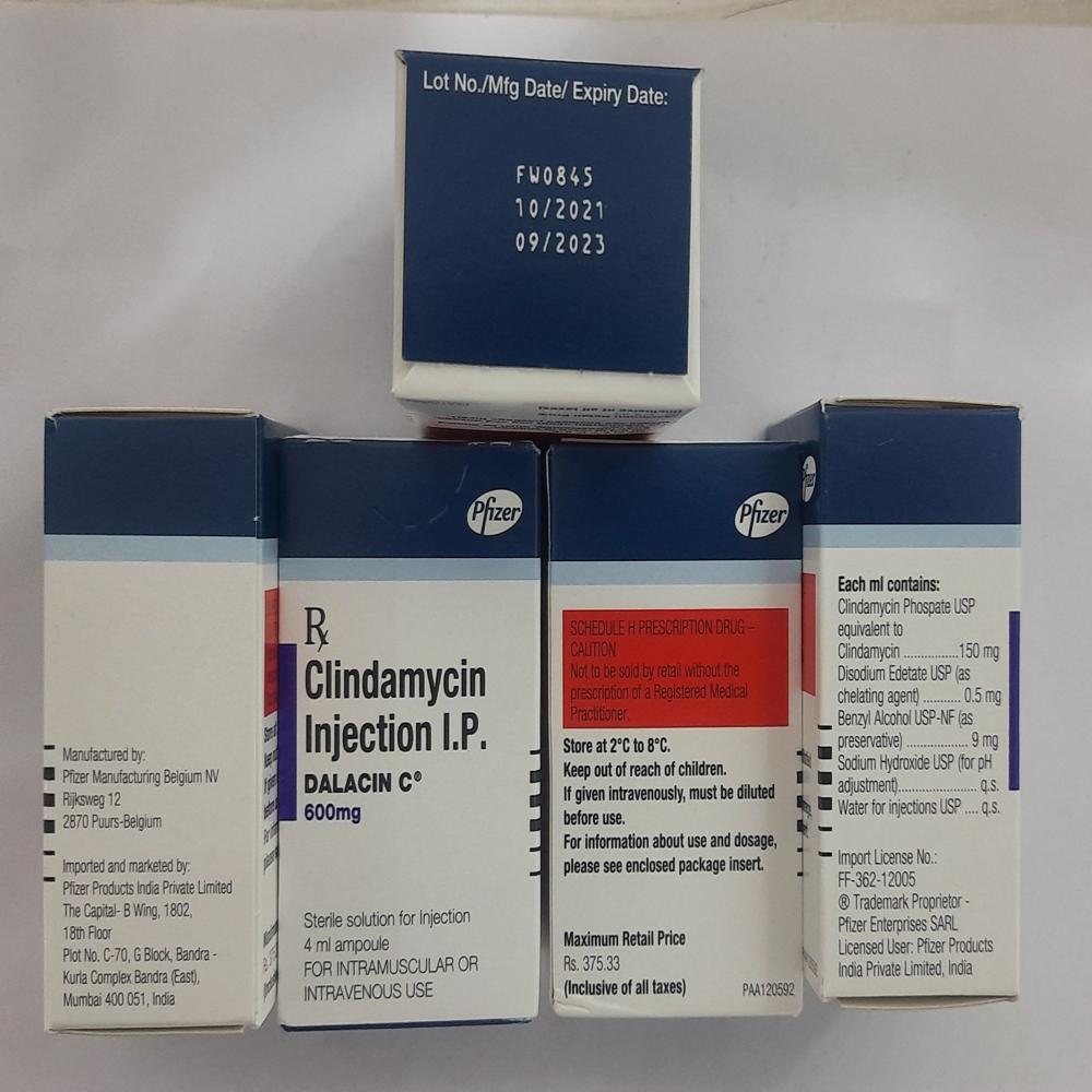 Dalacin C Clindamycin & Disodium edetate Injection 600mg