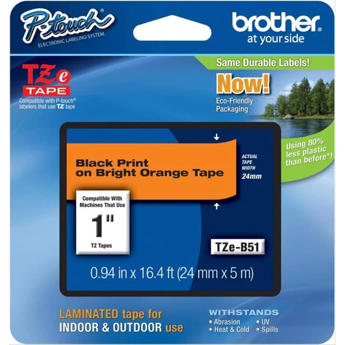Brother Tze-B51 Labelling Tape Cassette - Advantage: Easy To Use