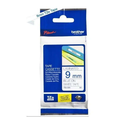 Brother Tze 223 Blue On White Label Printer Tape - Advantage: Easy To Use