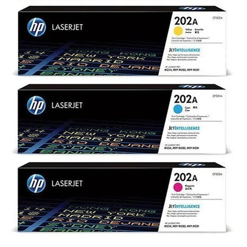 Hp 202A Compatible Laserjet Printer Toner Cartridge Set - Color: Multicolor