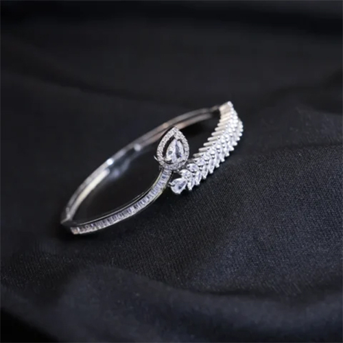 Twilight Bloom Silver Bracelet