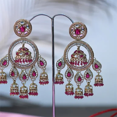 Ratan-e-Ruby Zirconnia Jhumkis